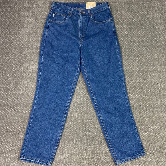 Carhartt B17 DST Jeans Men's 36 x 32 Fits 34 x 32.5 Blue Tapered Leg Relaxed Fit - Picture 1 of 11